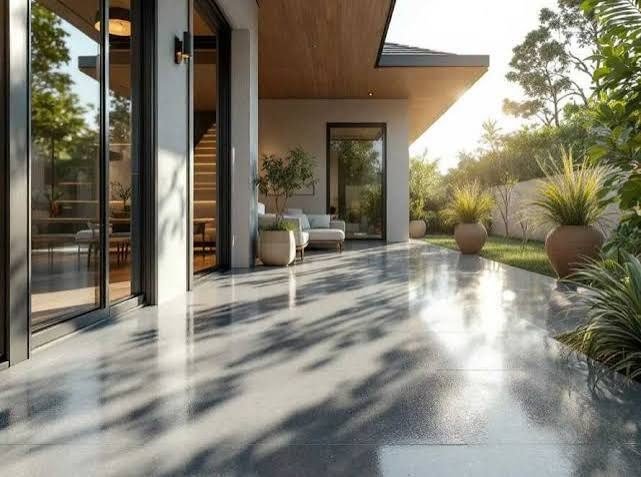 epoxy resin flooring project in Canberra