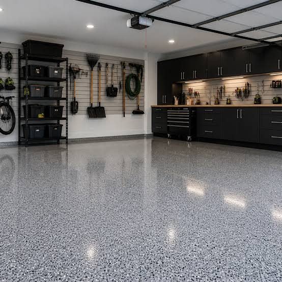 epoxy resin flooring project in Canberra