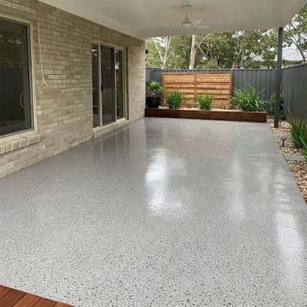 epoxy resin flooring project in Canberra