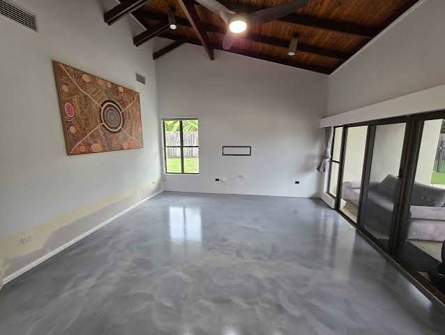 epoxy resin flooring project in Canberra